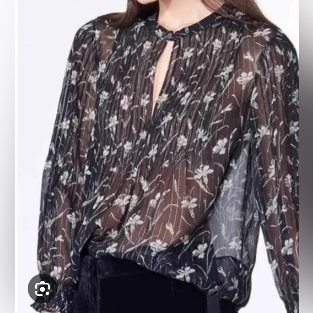 Veronica Beard Walker Peasant Blouse